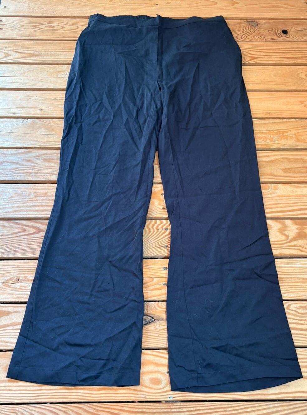 Grana NWT Women’s Tencel Slouchy Pants Size XL Black Q5